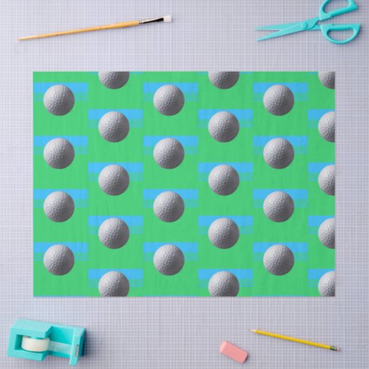 Papier Mousseline Papier de tissu Ball de golf (Artisanat)