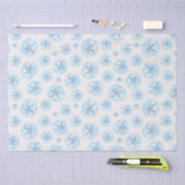 Papier Mousseline Papier de tissu bleu de sable d'Aqua (Artisanat)