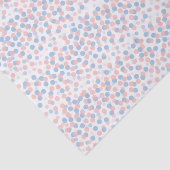 Papier Mousseline Papier de tissu bleu rose Confetti dots (Détail)