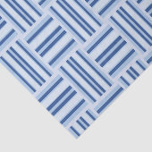 Papier Mousseline Papier de tissu Blue Stripes (Détail)