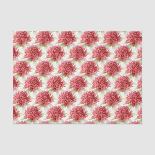 Papier Mousseline Papier de tissu botanique rouge de la fleur de War (Recto)