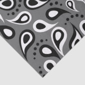 Papier Mousseline papier de tissu cachemire gris (Détail)