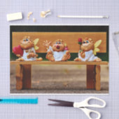 Papier Mousseline papier de tissu cartoon anges (Artisanat)