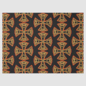 Papier Mousseline Papier de tissu croisé celtique (Recto)