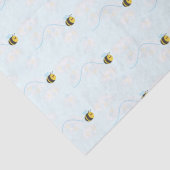 Papier Mousseline Papier de tissu d'abeilles joyeux (Détail)