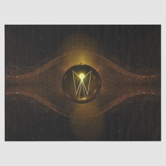 Papier Mousseline papier de tissu d'ange de noël (Recto)