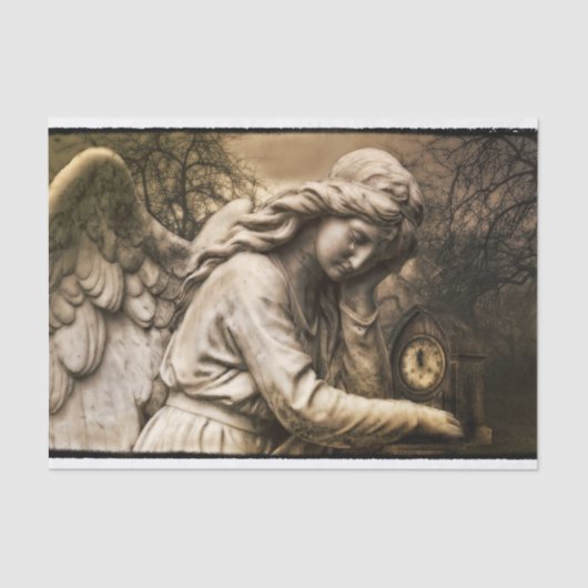 Papier Mousseline Papier de tissu d'ange gothique (Recto)