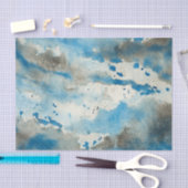 Papier Mousseline Papier de tissu d'aquarelle abstrait (Artisanat)