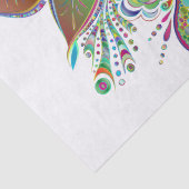 Papier Mousseline papier de tissu de bouquet arc-en-ciel (Détail)