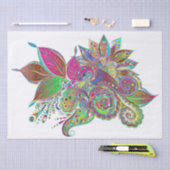 Papier Mousseline papier de tissu de bouquet arc-en-ciel (Artisanat)