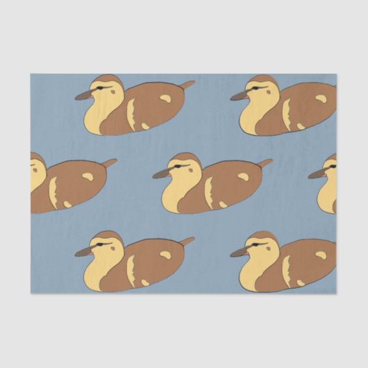 Papier Mousseline papier de tissu de canard sauvage (Recto)