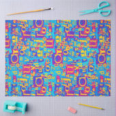 Papier Mousseline Papier de tissu de collage alphabétique (Artisanat)