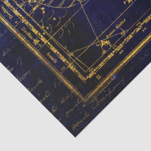 Papier Mousseline papier de tissu de constellation (Détail)
