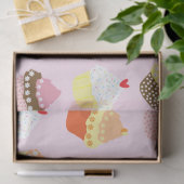 Papier Mousseline papier de tissu de cupcakes (Cadeau)