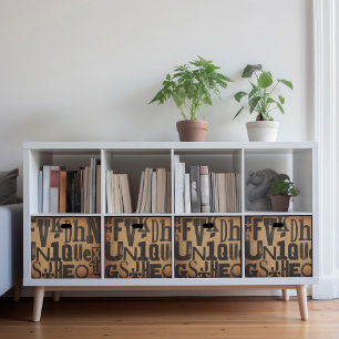 Papier Mousseline Papier de tissu de découpage ou de collage de typo