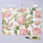 PAPIER MOUSSELINE PAPIER DE TISSU DE DÉCOUPAGE : ROSE (Artisanat)