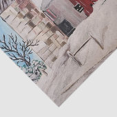 Papier Mousseline Papier de tissu de découpage, Vieille grange (Détail)