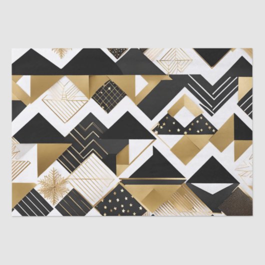 Papier Mousseline papier de tissu de diamants de noël abstrait (Recto)