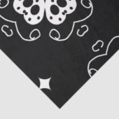 Papier Mousseline papier de tissu de fleurs abstraites modernes (Détail)