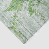 Papier Mousseline papier de tissu de fleurs de bois vert (Détail)