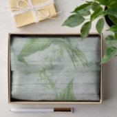 Papier Mousseline papier de tissu de fleurs de bois vert (Cadeau)