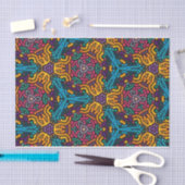 Papier Mousseline Papier de tissu de fleurs de kaléidoscope (Artisanat)