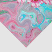 Papier Mousseline Papier de tissu de fleurs de paix (Détail)