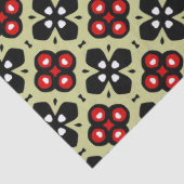 Papier Mousseline papier de tissu de fleurs géométriques (Détail)