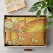 Papier Mousseline papier de tissu de fleurs hawaïennes (Cadeau)