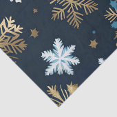 Papier Mousseline papier de tissu de flocons dorés (Détail)