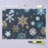 Papier Mousseline papier de tissu de flocons dorés (Artisanat)