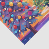 Papier Mousseline papier de tissu de la ville de noël (Détail)