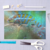 Papier Mousseline papier de tissu de lézard camouflé (Artisanat)