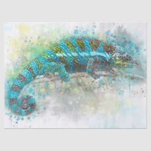 Papier Mousseline papier de tissu de lézard camouflé