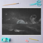 Papier Mousseline papier de tissu de l'univers de la lune (Artisanat)