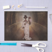 Papier Mousseline papier de tissu de mariée et de mariée (Artisanat)