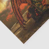 Papier Mousseline papier de tissu de monstre dragon (Détail)