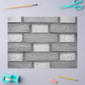 Papier Mousseline papier de tissu de mur en brique grise (Artisanat)