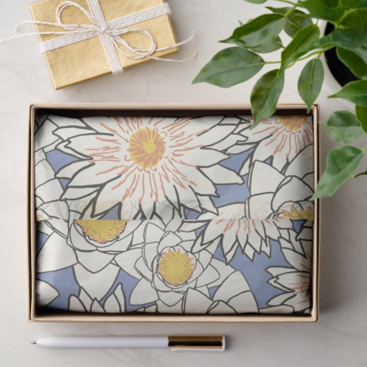 Papier Mousseline papier de tissu de nénuphar (Cadeau)