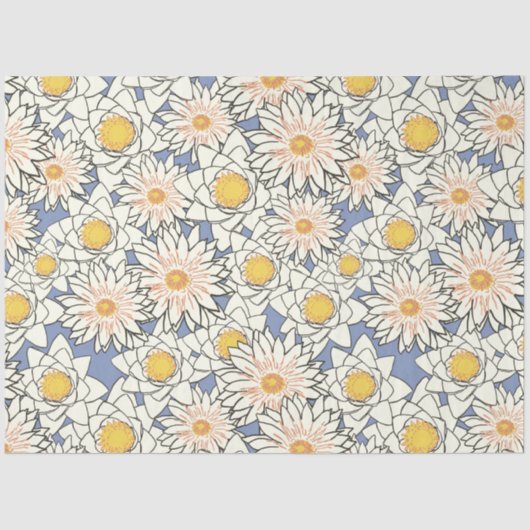 Papier Mousseline papier de tissu de nénuphar (Recto)