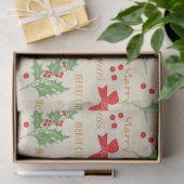 Papier Mousseline papier de tissu de noël (Cadeau)