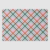 Papier Mousseline Papier de tissu de Noël En vichy Motif (Recto)
