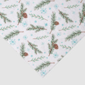 Papier Mousseline papier de tissu de pin d'hiver (Détail)