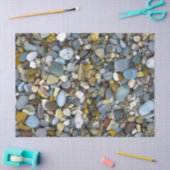 Papier Mousseline papier de tissu de plage de la nature de galets (Artisanat)