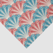 Papier Mousseline papier de tissu de plumes de paon (Détail)