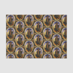 Papier Mousseline Papier de tissu de Scarecrow d'Halloween