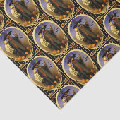 Papier Mousseline Papier de tissu de Scarecrow d'Halloween (Détail)