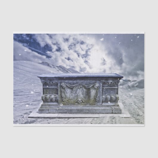 Papier Mousseline Papier de tissu de tombes gothiques (Recto)