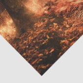 Papier Mousseline Papier de tissu de train forestier imaginaire (Détail)