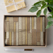 Papier Mousseline papier de tissu de tuiles rustiques (Cadeau)